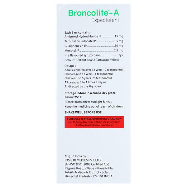 BRONCOLITE A Syrup 100ml