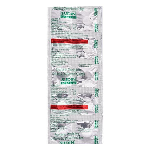 SUDIN COLD Tablet 10's