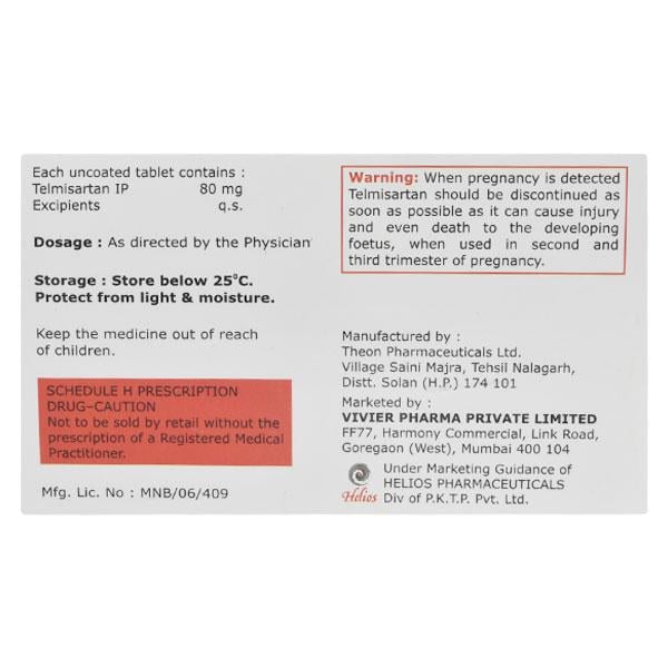 TELISMART 80 Tablet 10's