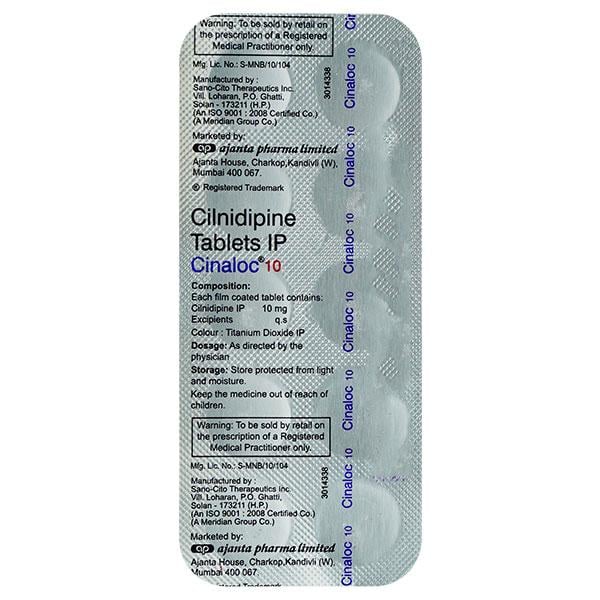 CINALOC 10mg Tablet 10's