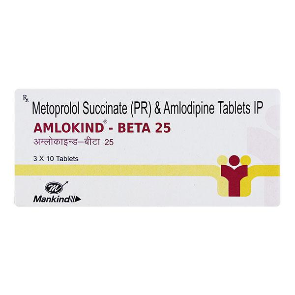 AMLOKIND BETA 25 Tablet 10's