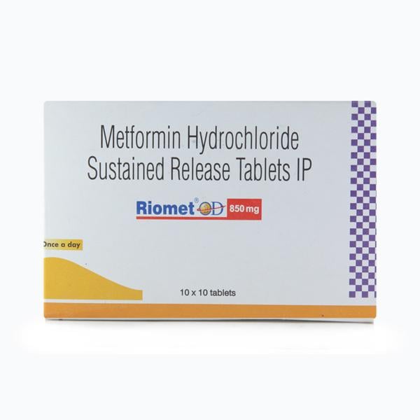 Riomet OD 850mg Tablet 10'S