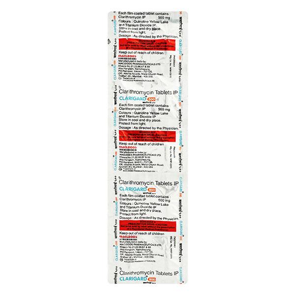 Clarigard 500mg Tablet 10'S