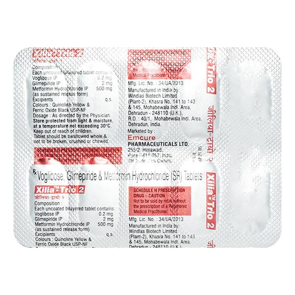 Xilia Trio 2mg Tablet 10'S