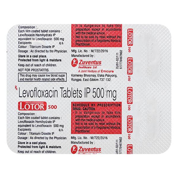Lotor 500mg Tablet 5'S