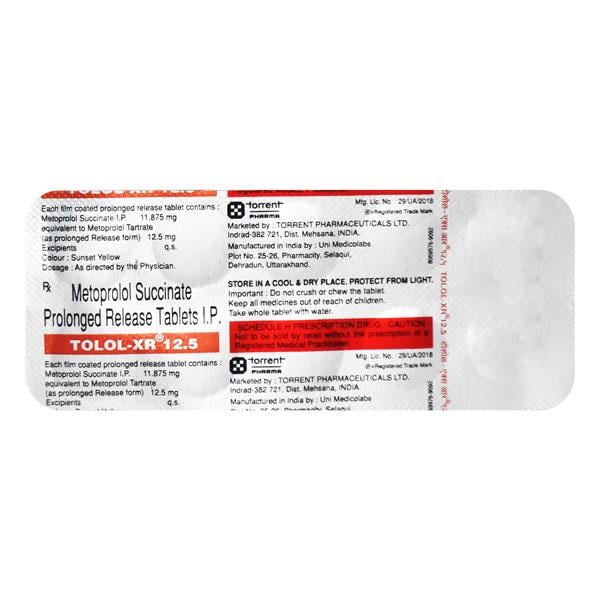 Tolol XR 12.5mg Tablet 10'S