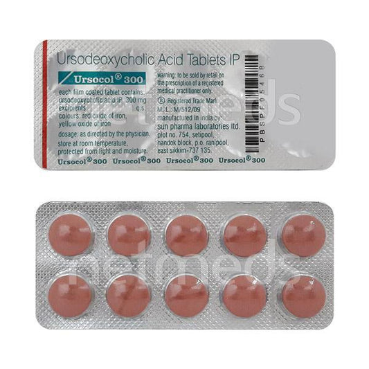 Ursocol 300mg Tablet 10'S