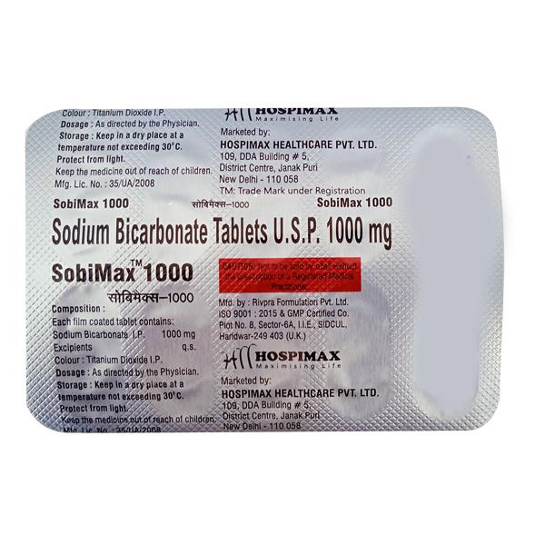 SOBIMAX 1000 Tablet 10's