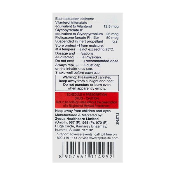 ODIHALE G 50 WITH DOSE COUNTER Inhaler 120md