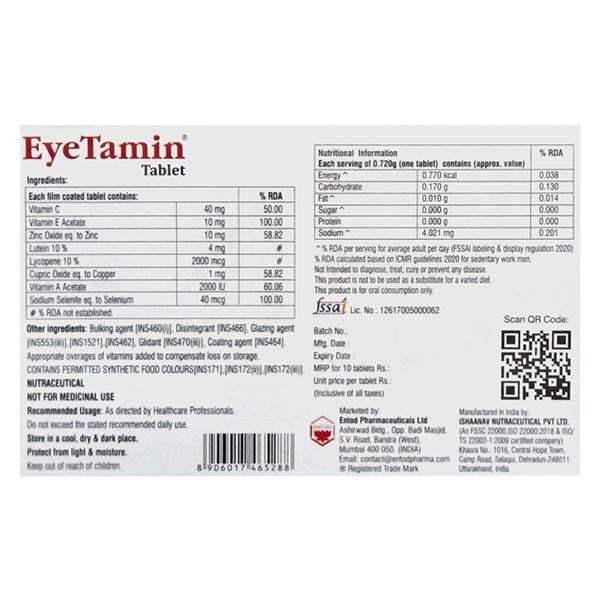 EYETAMIN Tablet 10's