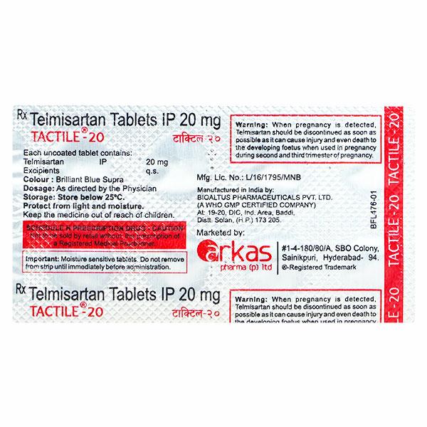 TACTILE 20mg Tablet 10's