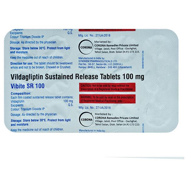 VIBITE SR 100mg Tablet 15's