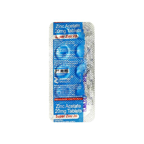 SUPER ZINC 20 Tablet 10's