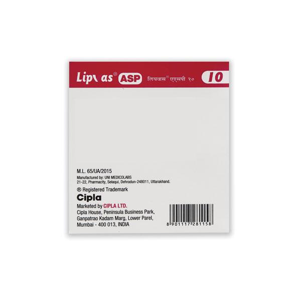 LIPVAS ASP 10 Capsule 10's