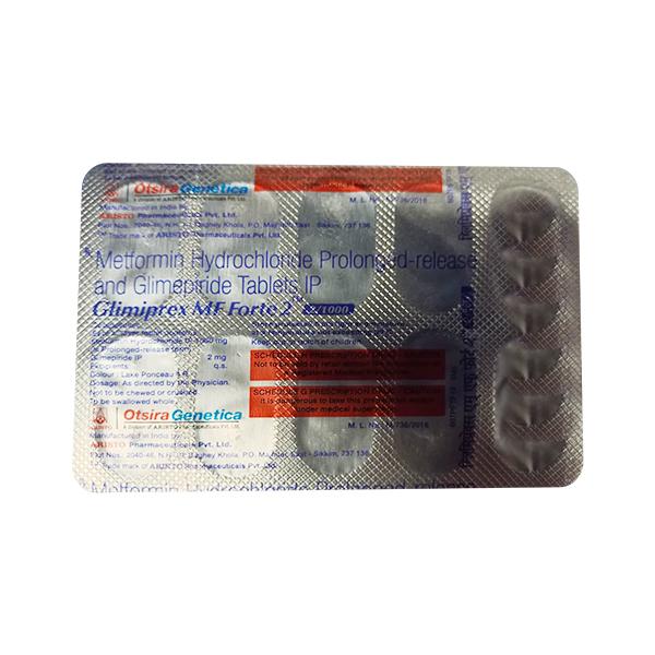 Glimiprex MF Forte 2/1000mg Tablet 10'S