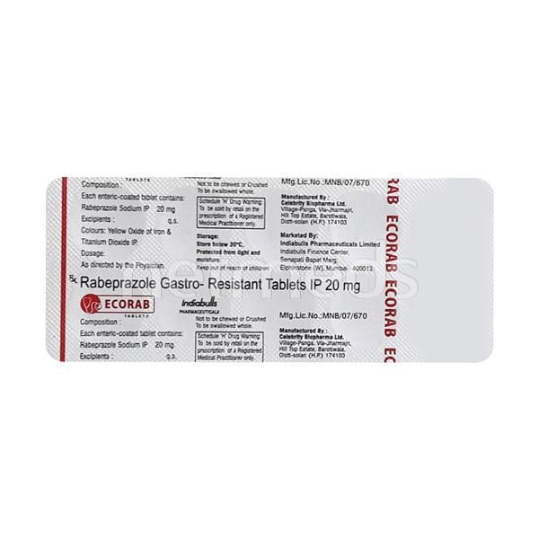Ecorab 20mg Tablet 10'S