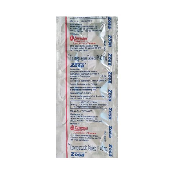 Zosa 40mg Tablet 10'S
