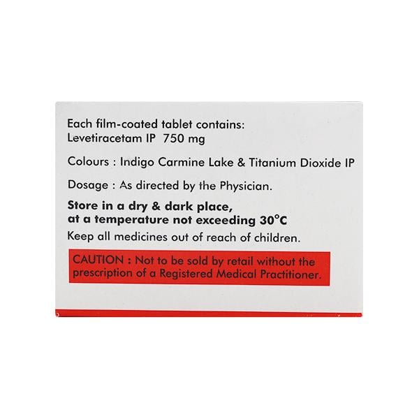 Levacetam 750mg Tablet 10'S