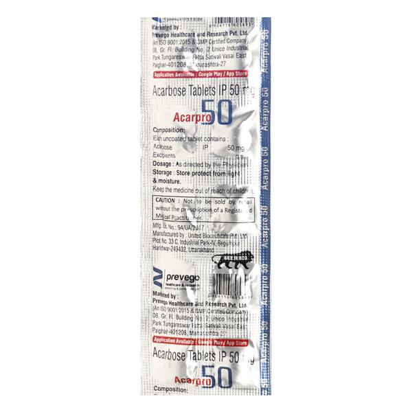 ACARPRO 50 Tablet 10's