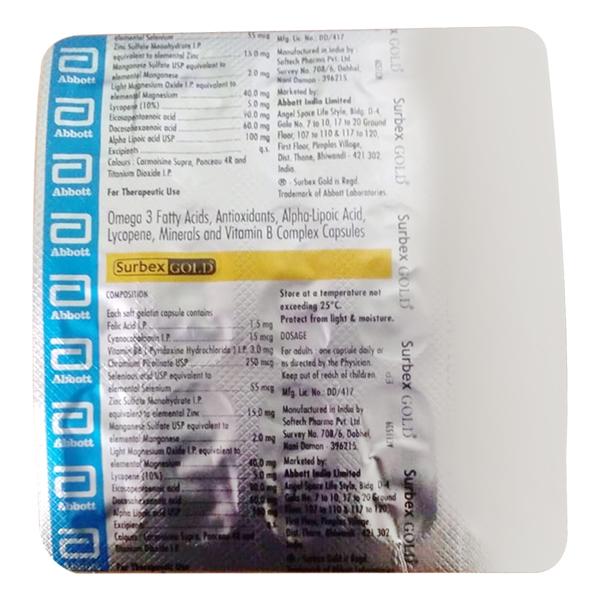 SURBEX GOLD Capsule 15's