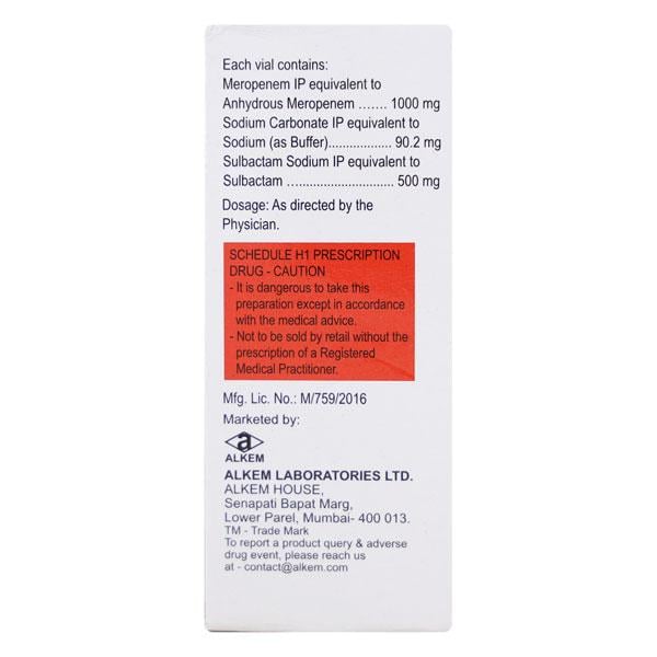 Merosure SB 1000/500mg Injection 1'S