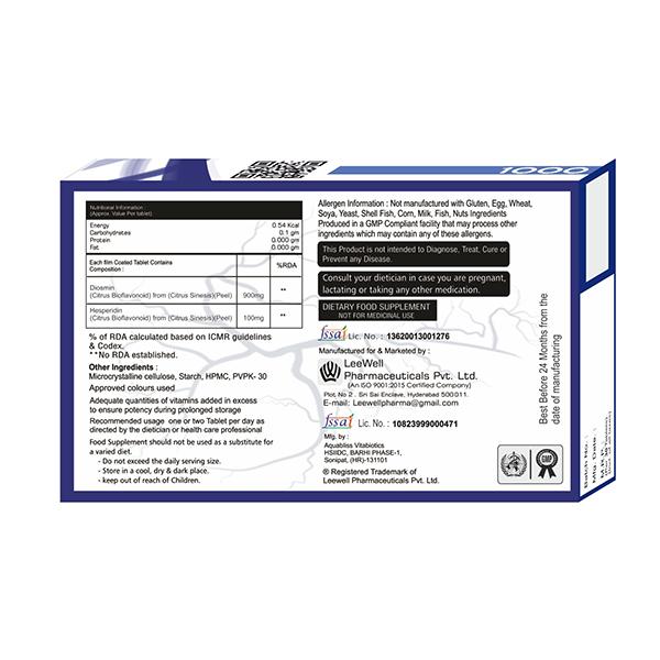 VARICLOSE 1000 Tablet 10's