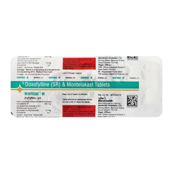 Ventidox M Tablet 10'S