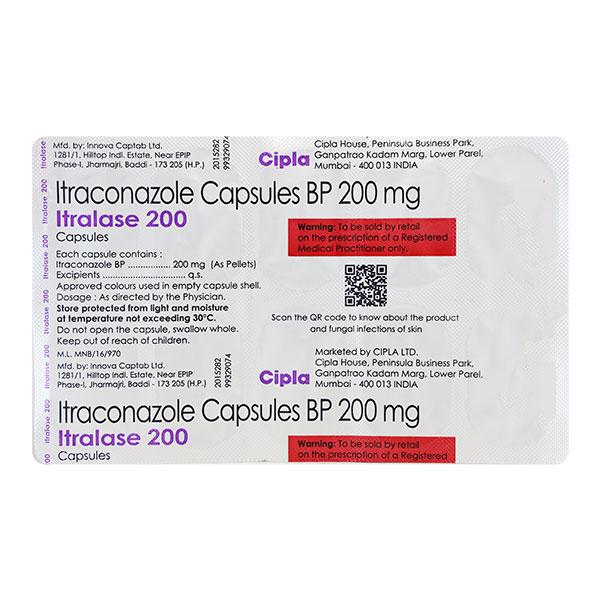 ITRALASE 200 Capsule 10's