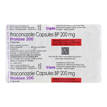 ITRALASE 200 Capsule 10's