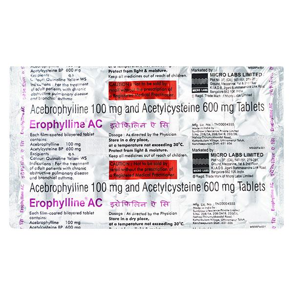 EROPHYLLINE AC Tablet 10's