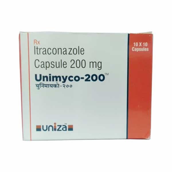 UNIMYCO 200 Capsule 10's