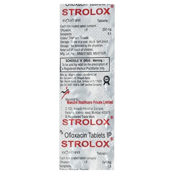 Strolox 200mg Tablet 10'S