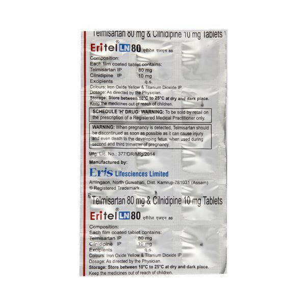 Eritel LN 80mg Tablet 15'S