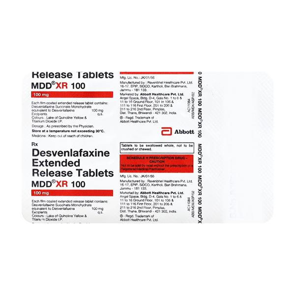 MDD XR 100mg Tablet 15's