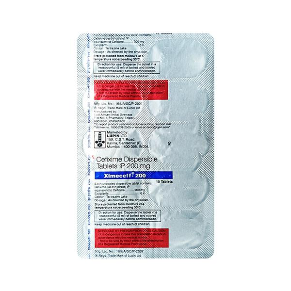 Ximeceff 200mg Tablet 10'S
