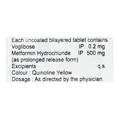 Voglow M 0.2/500mg Tablet 10'S