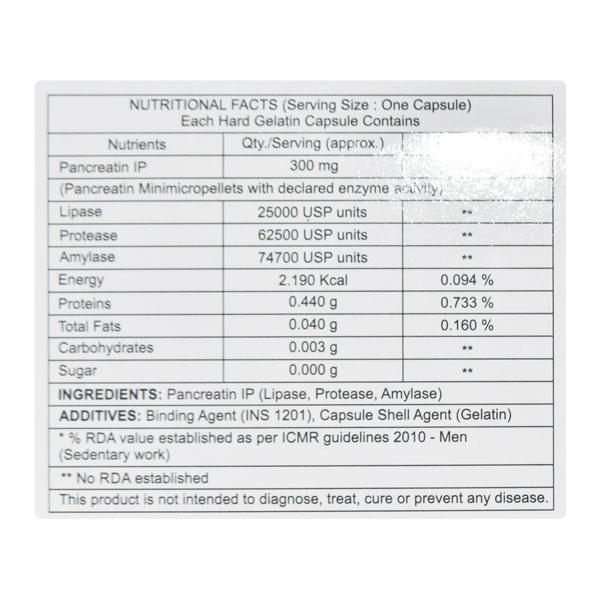 Pancrehenz 25000 Capsule 10'S
