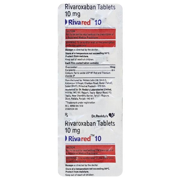 RIVARED 10 Tablet 10's