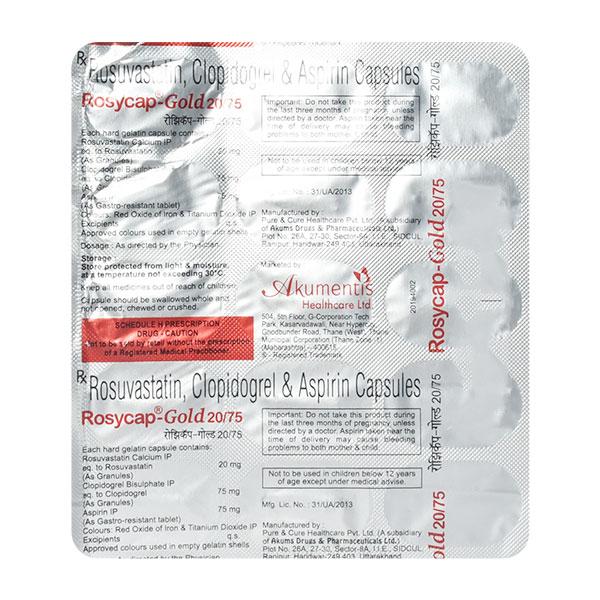 ROSYCAP GOLD 20/75 Capsule 15's