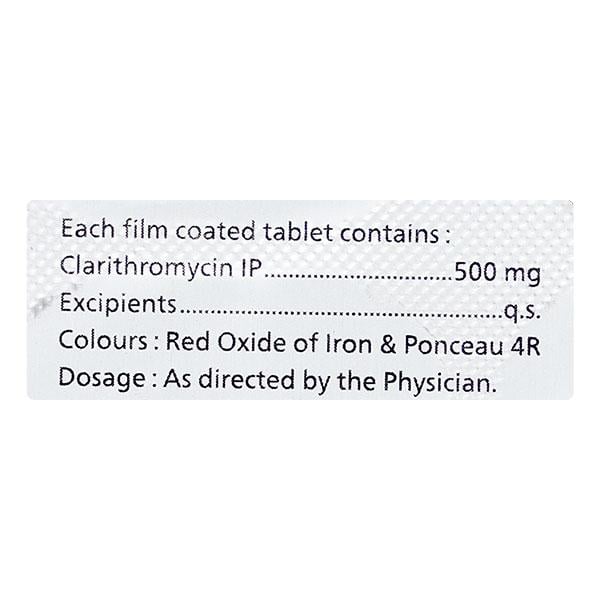 CLARIDAC 500mg Tablet 10's