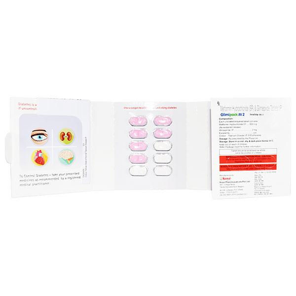 GLIMIPACK M 2/500mg Tablet 10's