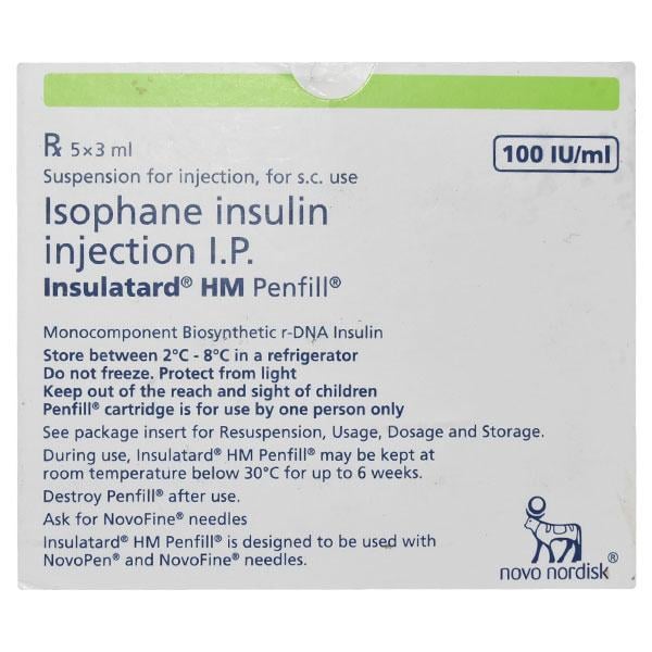 Insulatard HM Penfill Cartridge 5X3ml