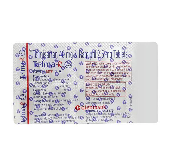 Telma R 2.5mg Tablet 10'S