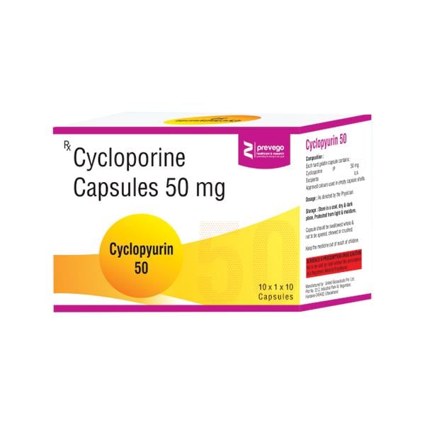CYCLOPYURIN 50 Capsule 10's