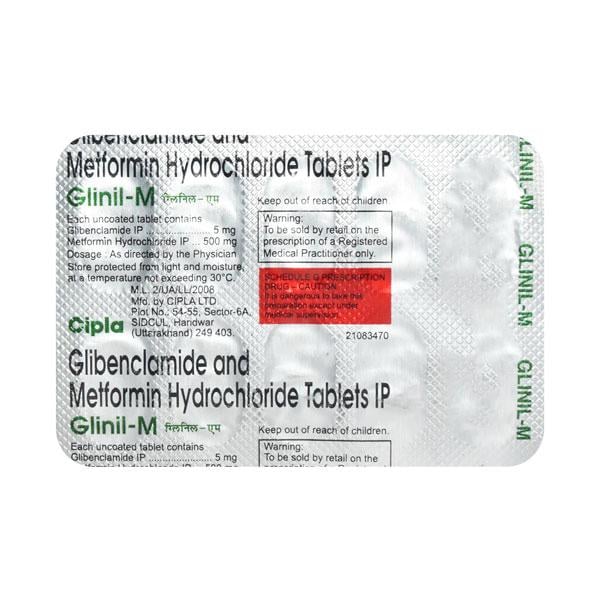 Glinil M Tablet 10'S
