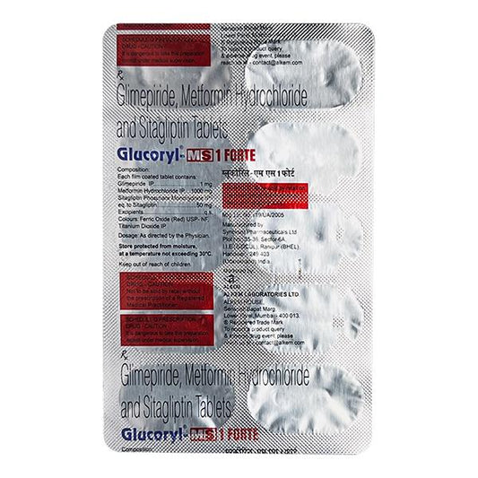 GLUCORYL MS 1 FORTE Tablet 10's