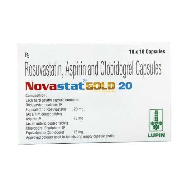 Novastat Gold 20mg Capsule 10'S