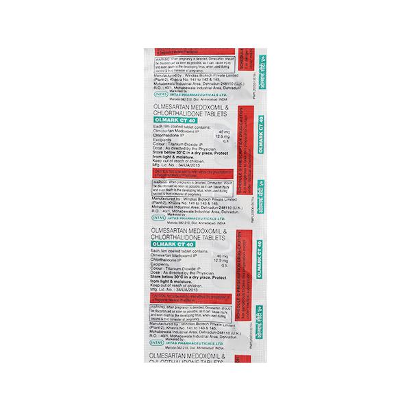 Olmark CT 40mg Tablet 10'S