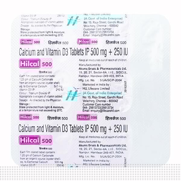 Hilcal 500mg Tablet 15'S