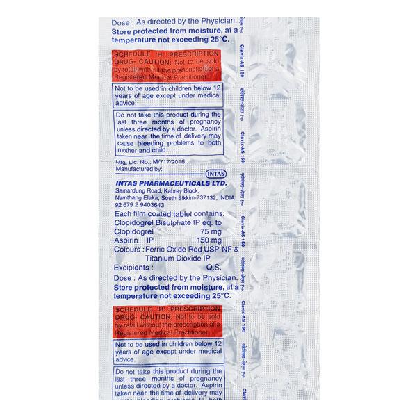 Clavix AS 150mg Tablet 15'S